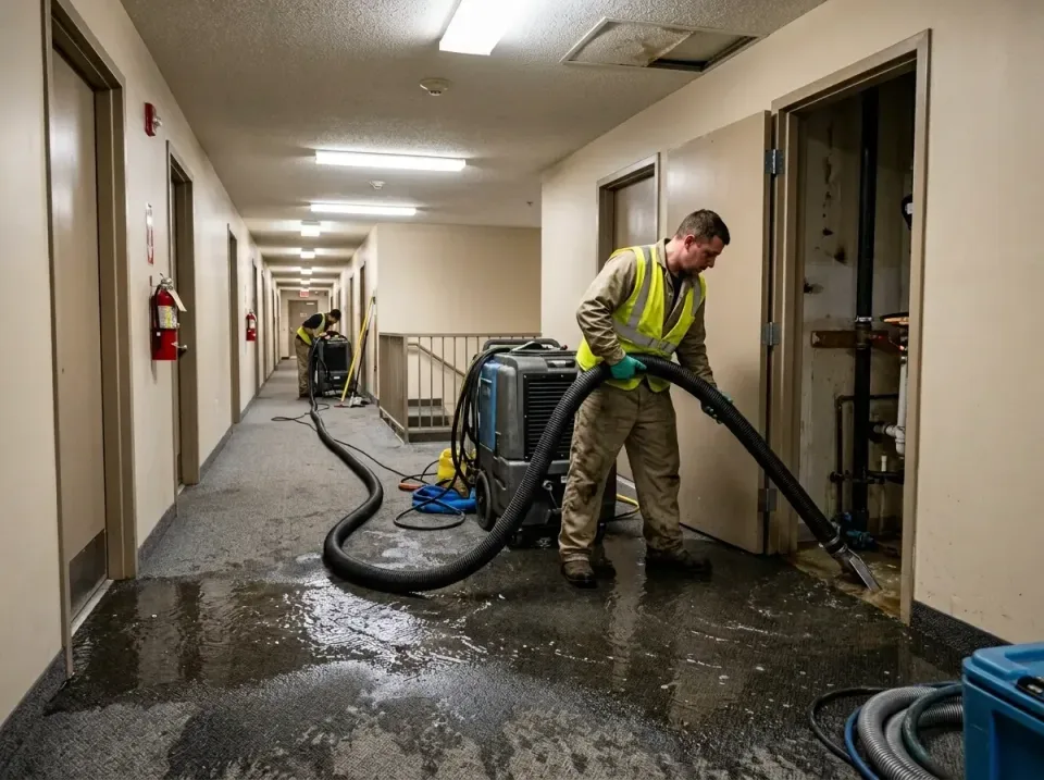 multi-unit-apartment-hallway-f-005 — frequently asked questions, Emergency Burst Pipe Water Extraction & Removal in West Isl…